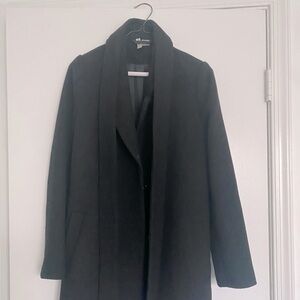 Divided wool blend coat